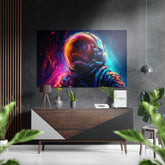 Astronaut  Brushed Aluminum Dibond Wall Art.